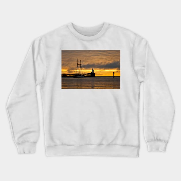 The Flying Dutchman leaving port Crewneck Sweatshirt by Violaman